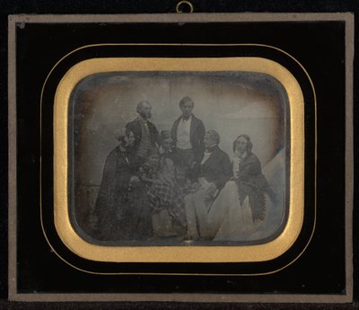 Gruppenporträt von acht Personen, darunter M. und Mme. Eynard von Jean Gabriel Eynard